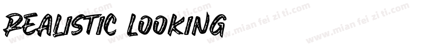 Realistic Looking字体转换